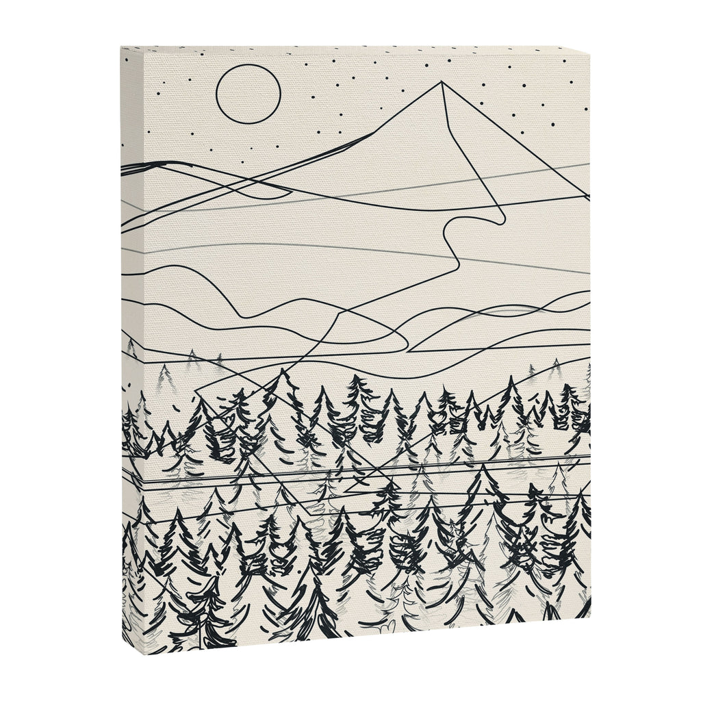 Minimal Line Mountain Beauty III Canvas Print Gallery Image 8