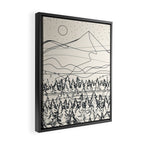 Minimal Line Mountain Beauty III Framed Canvas Print Gallery Image 2
