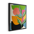 Minimal Modern Abstract Leaves 14 Framed Canvas Print Gallery Image 2