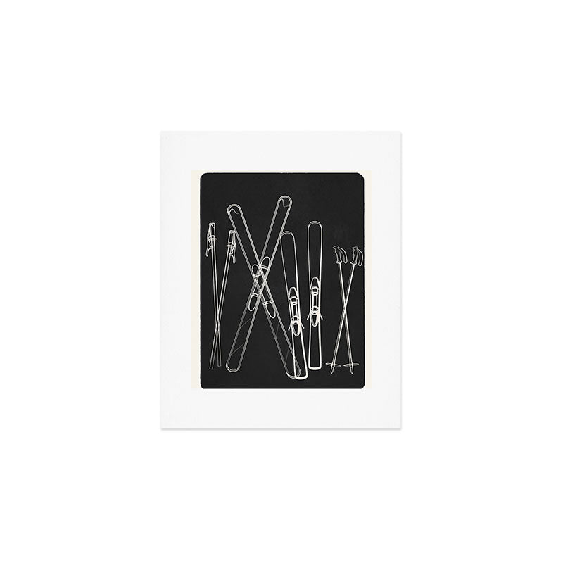 Minimal Skis 1 Art Print Gallery Image 1
