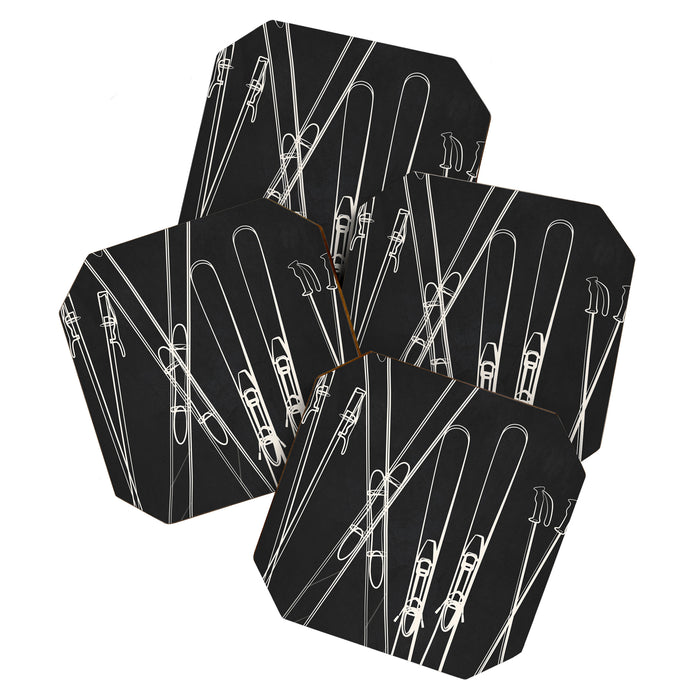 Minimal Skis 1 Coaster Gallery Image 1