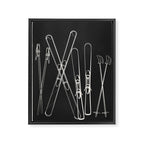 Minimal Skis 1 Framed Canvas Print Gallery Image 6