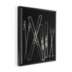 Minimal Skis 1 Framed Canvas Print Gallery Image 2