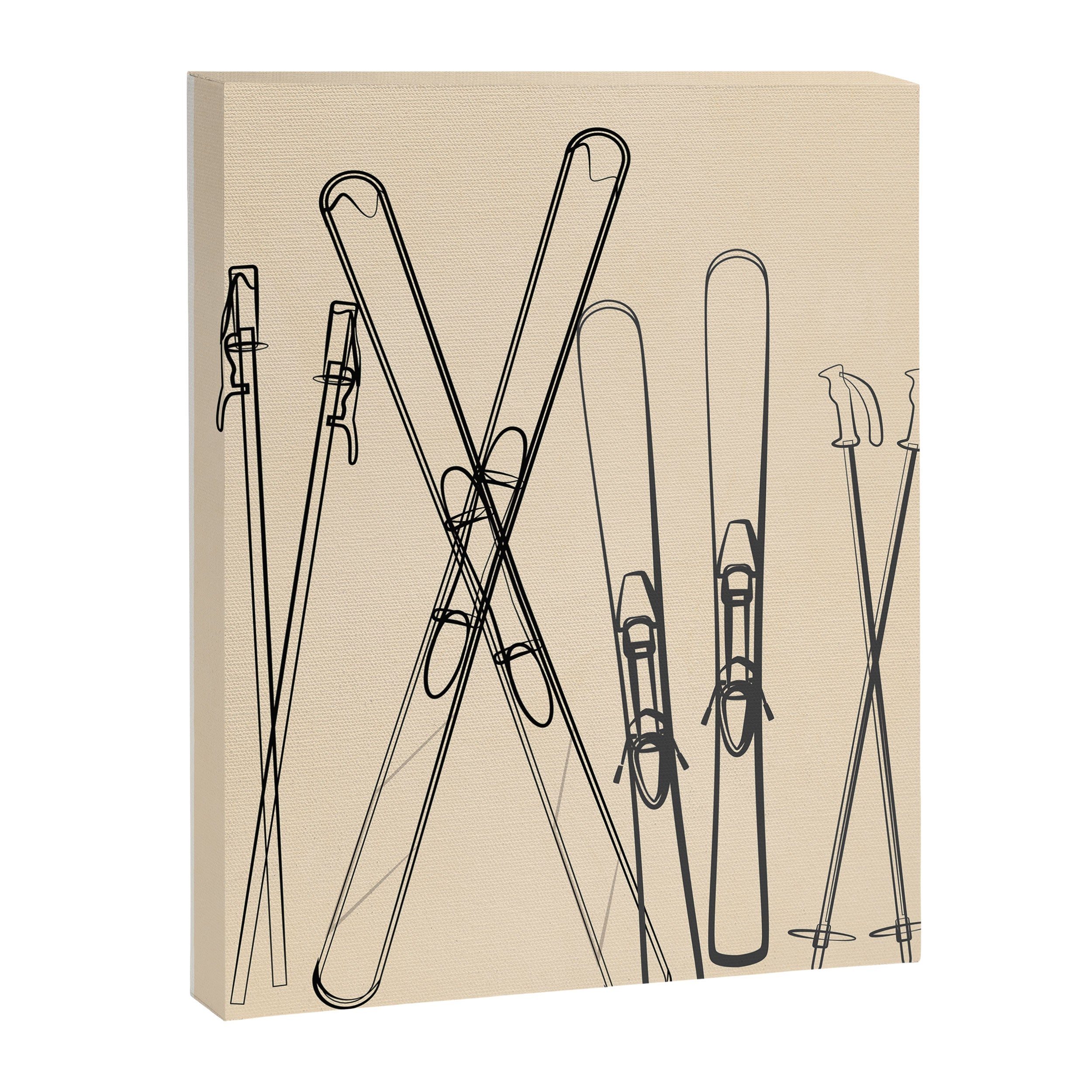 Minimal Skis 2 Canvas Print Gallery Image 6