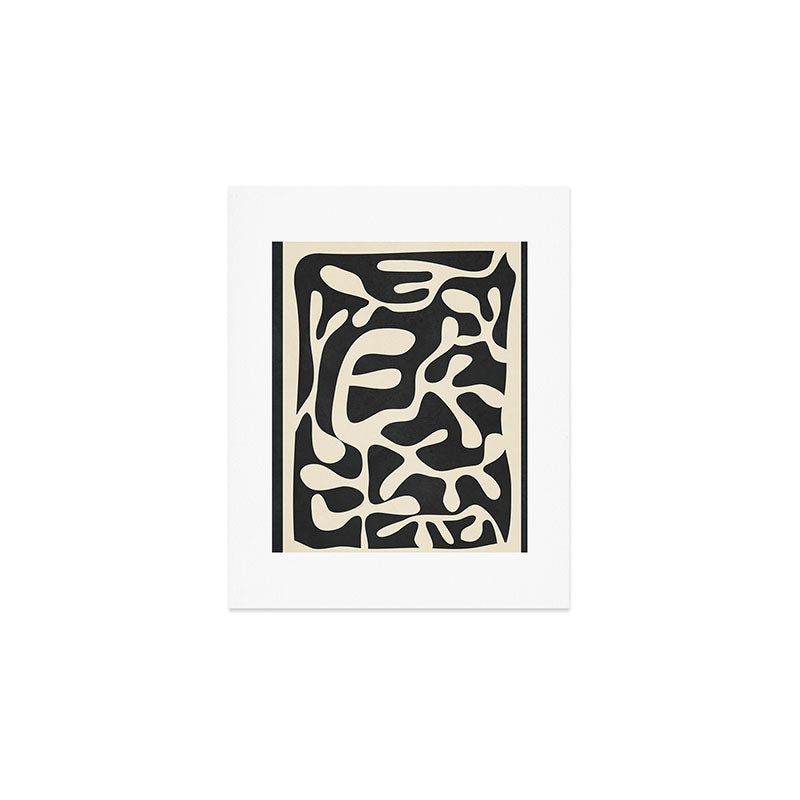 Minimalist Abstract Leaves 1 Art Print Gallery Image 1