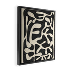 Minimalist Abstract Leaves 1 Framed Canvas Print Gallery Image 2