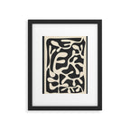 Minimalist Abstract Leaves 1 Framed Art Print Gallery Image 5