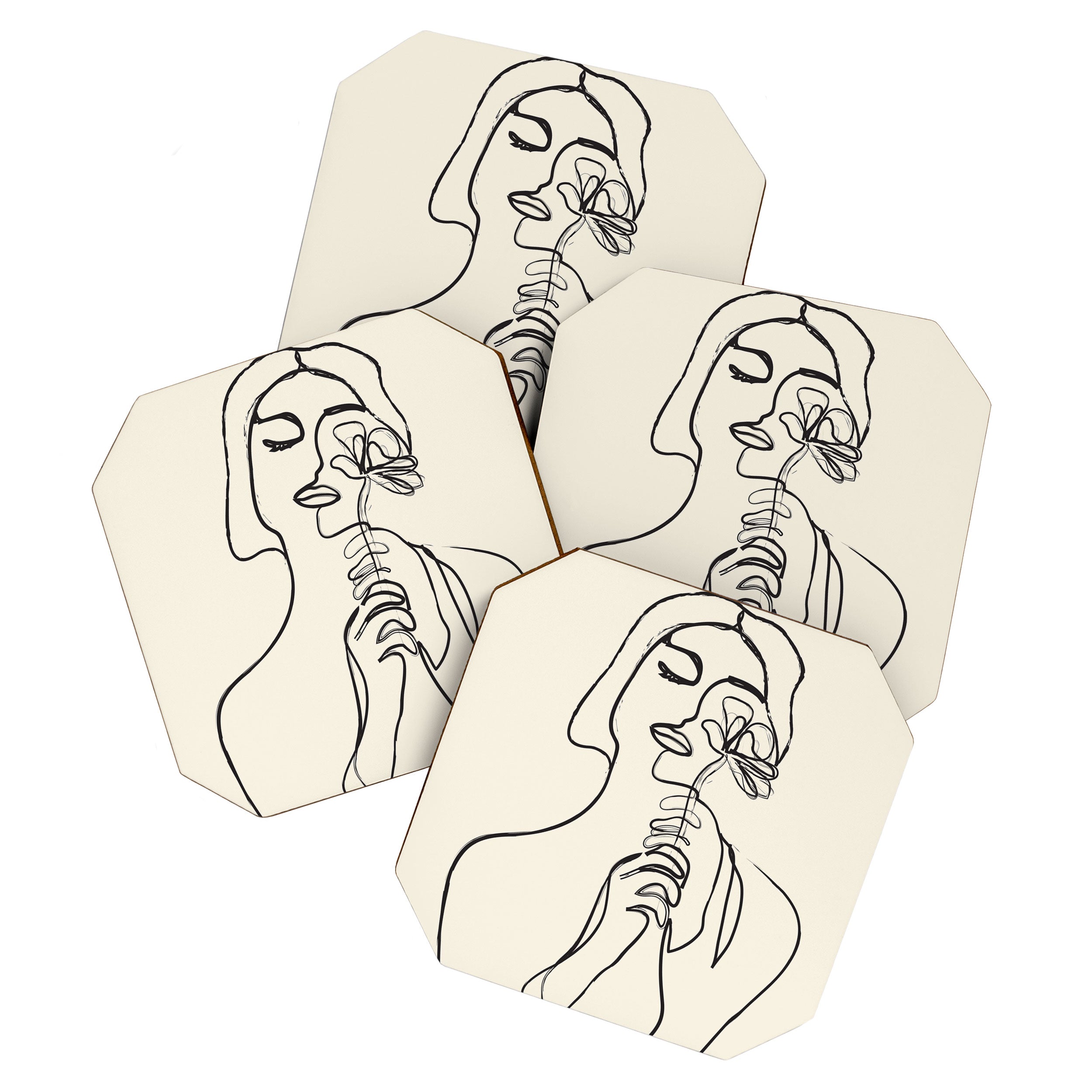 Minimalist Abstract Woman I Coaster Gallery Image 1