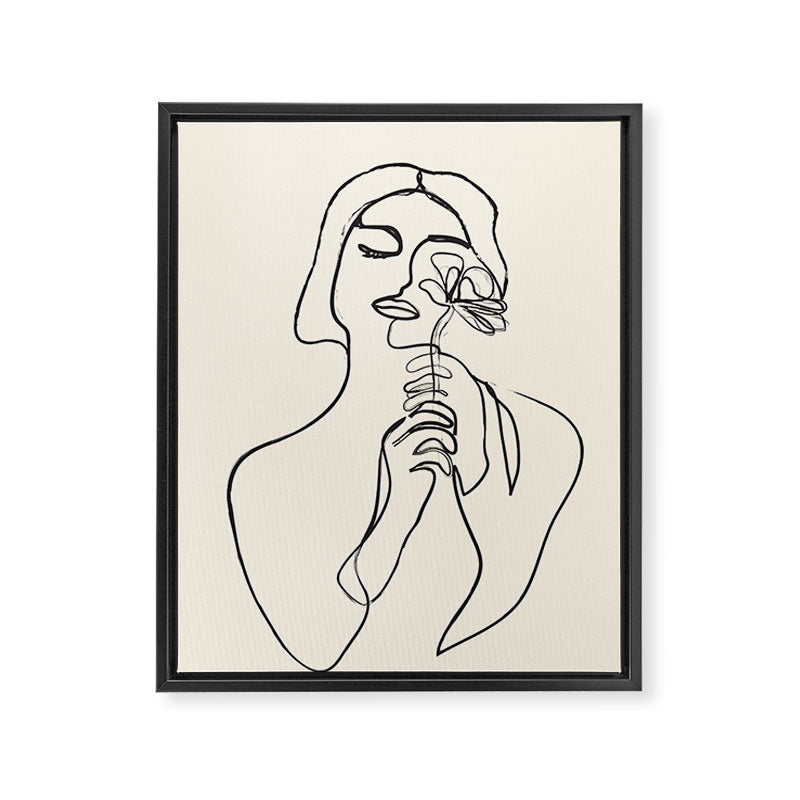Minimalist Abstract Woman I Framed Canvas Print Gallery Image 6