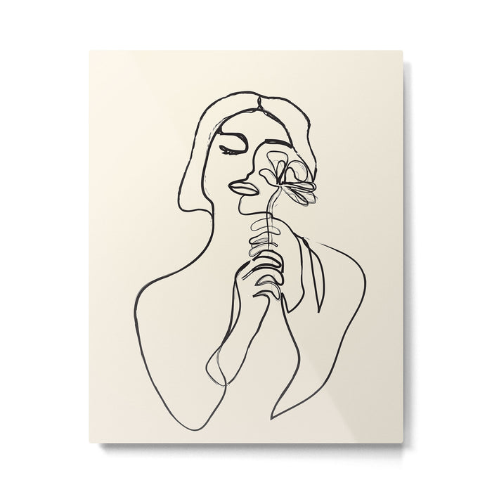 Minimalist Abstract Woman I Metal Print Gallery Image 1