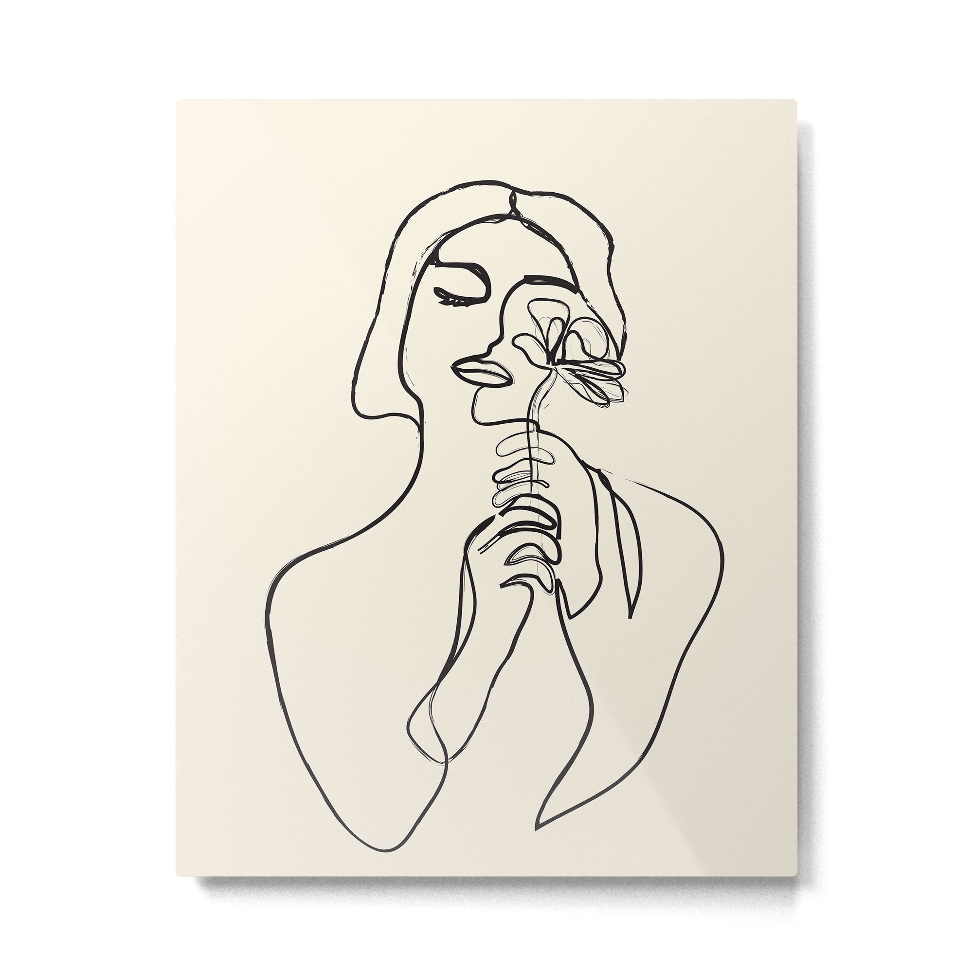 Minimalist Abstract Woman I Metal Print Gallery Image 4
