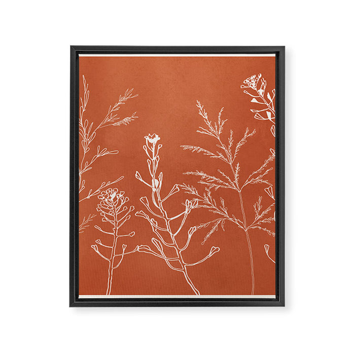 Minimalist Grass 3 Framed Canvas Print Gallery Image 1