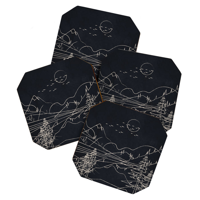 Minimalist Landscape 1 Coaster Gallery Image 1