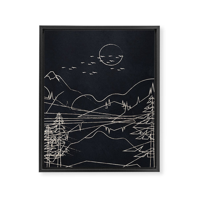 Minimalist Landscape 1 Framed Canvas Print Gallery Image 1