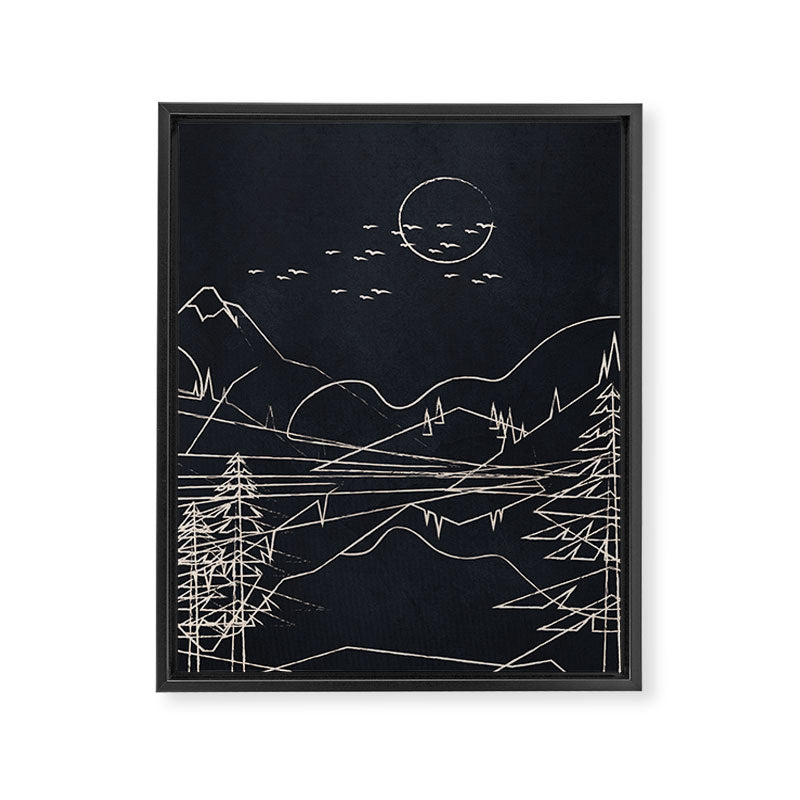 Minimalist Landscape 1 Framed Canvas Print Gallery Image 8