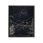 Minimalist Landscape 1 Framed Canvas Print Gallery Image 8