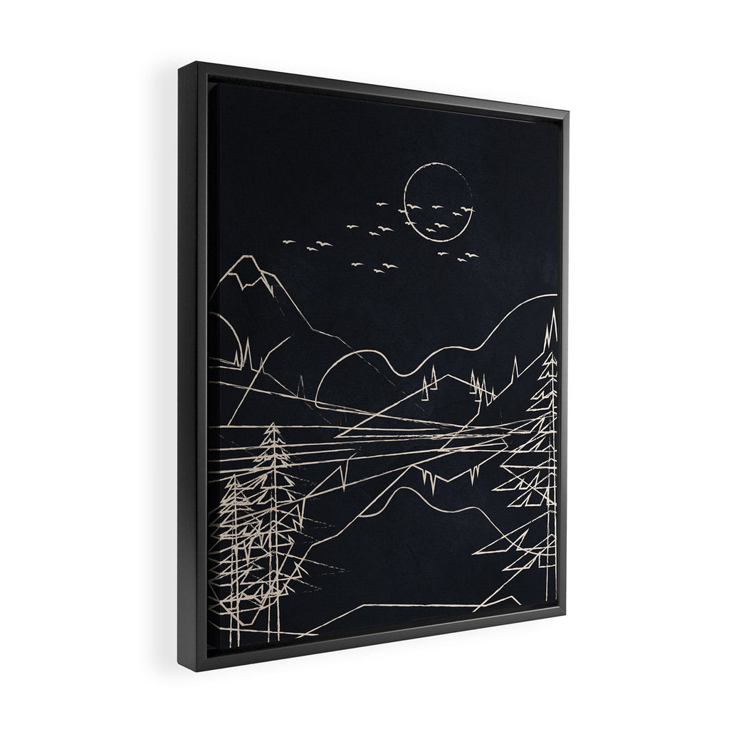 Minimalist Landscape 1 Framed Canvas Print Gallery Image 2