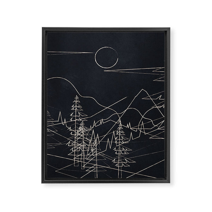 Minimalist Landscape 2 Framed Canvas Print Gallery Image 1