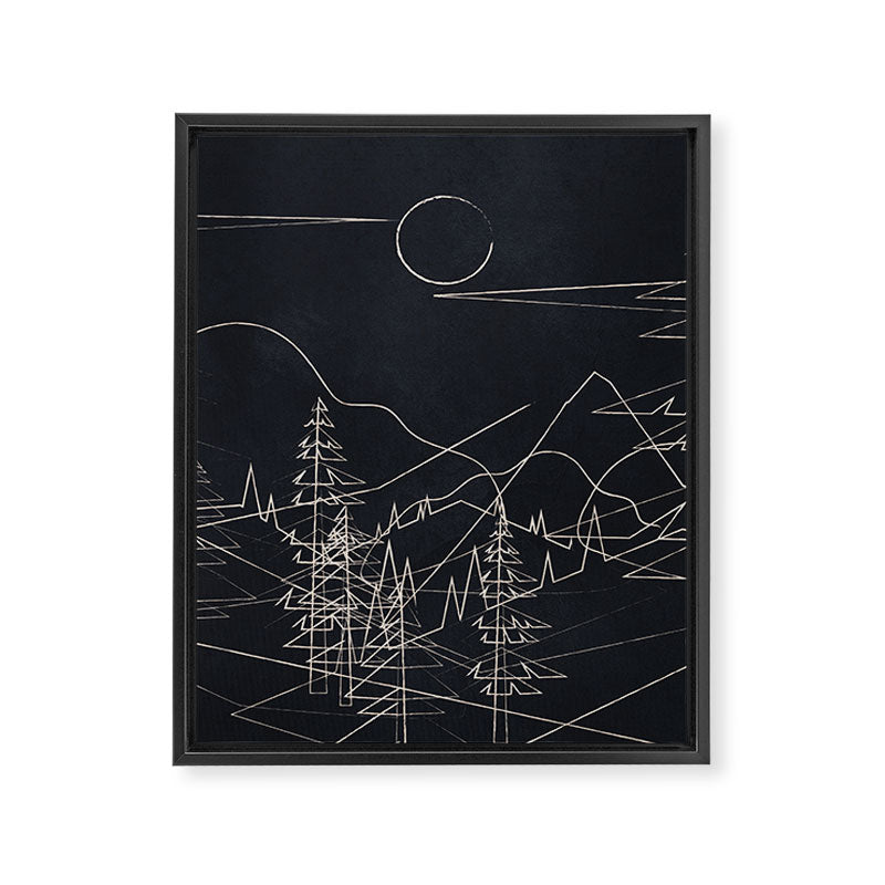 Minimalist Landscape 2 Framed Canvas Print Gallery Image 8