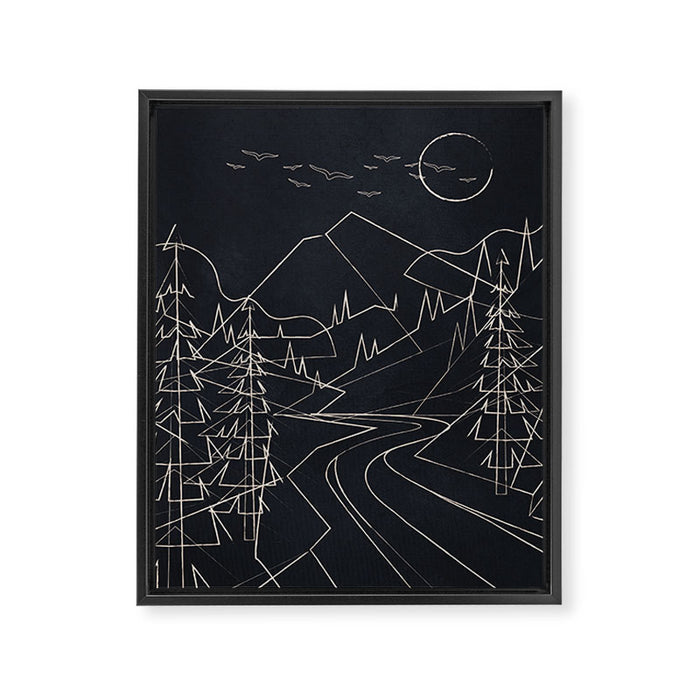 Minimalist Landscape 3 Framed Canvas Print Gallery Image 1