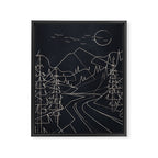 Minimalist Landscape 3 Framed Canvas Print Gallery Image 8