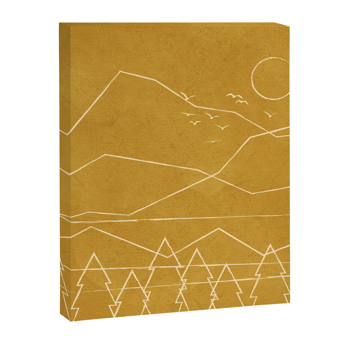 Minimalist Landscape Line Art II Canvas Print Gallery Image 1