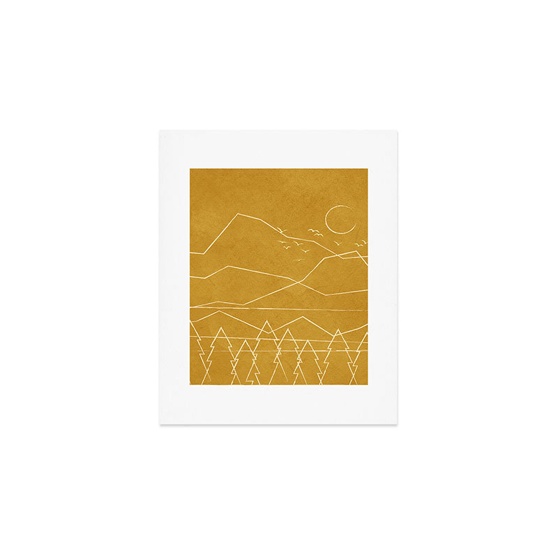 Minimalist Landscape Line Art II Art Print Gallery Image 1