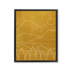 Minimalist Landscape Line Art II Framed Canvas Print Gallery Image 8