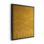 Minimalist Landscape Line Art II Framed Canvas Print Gallery Image 2