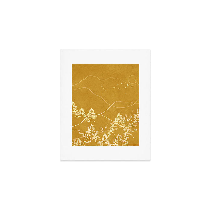 Minimalist Landscape Line Art III Art Print Gallery Image 1
