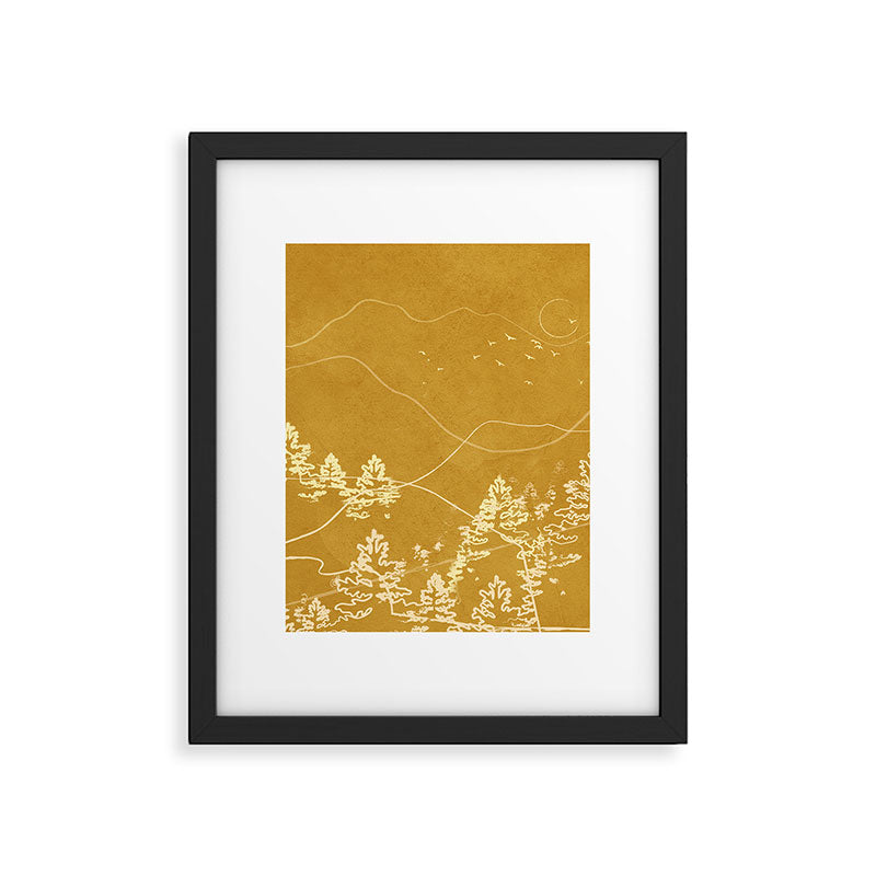 Minimalist Landscape Line Art III Framed Art Print Gallery Image 6