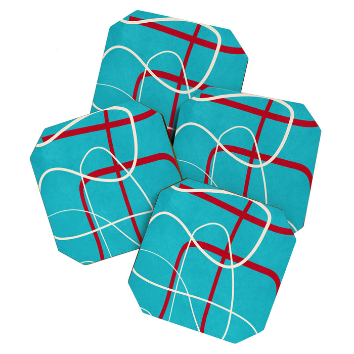 Minimalist Line Art 4 Coaster Gallery Image 1