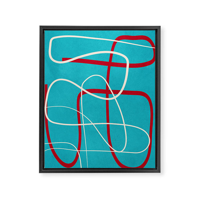 Minimalist Line Art 4 Framed Canvas Print Gallery Image 1