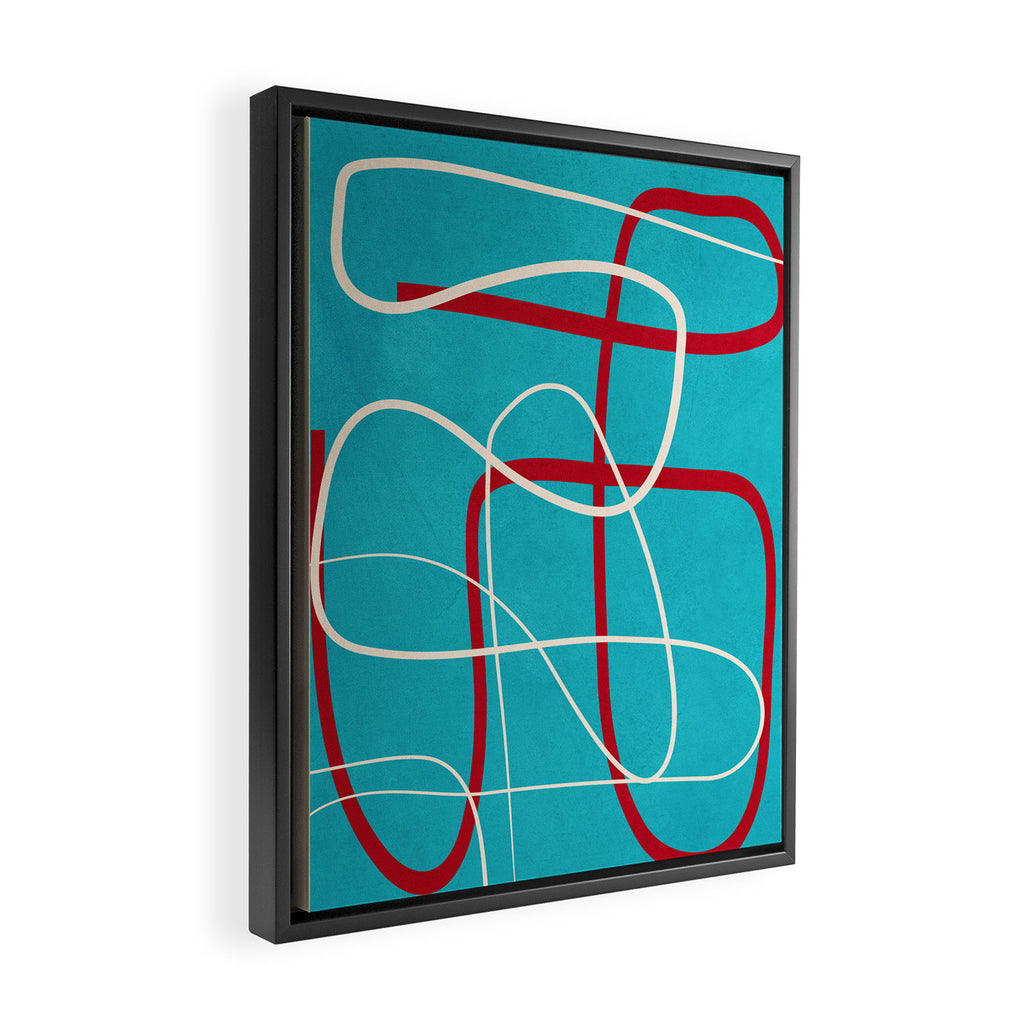 Minimalist Line Art 4 Framed Canvas Print Gallery Image 2