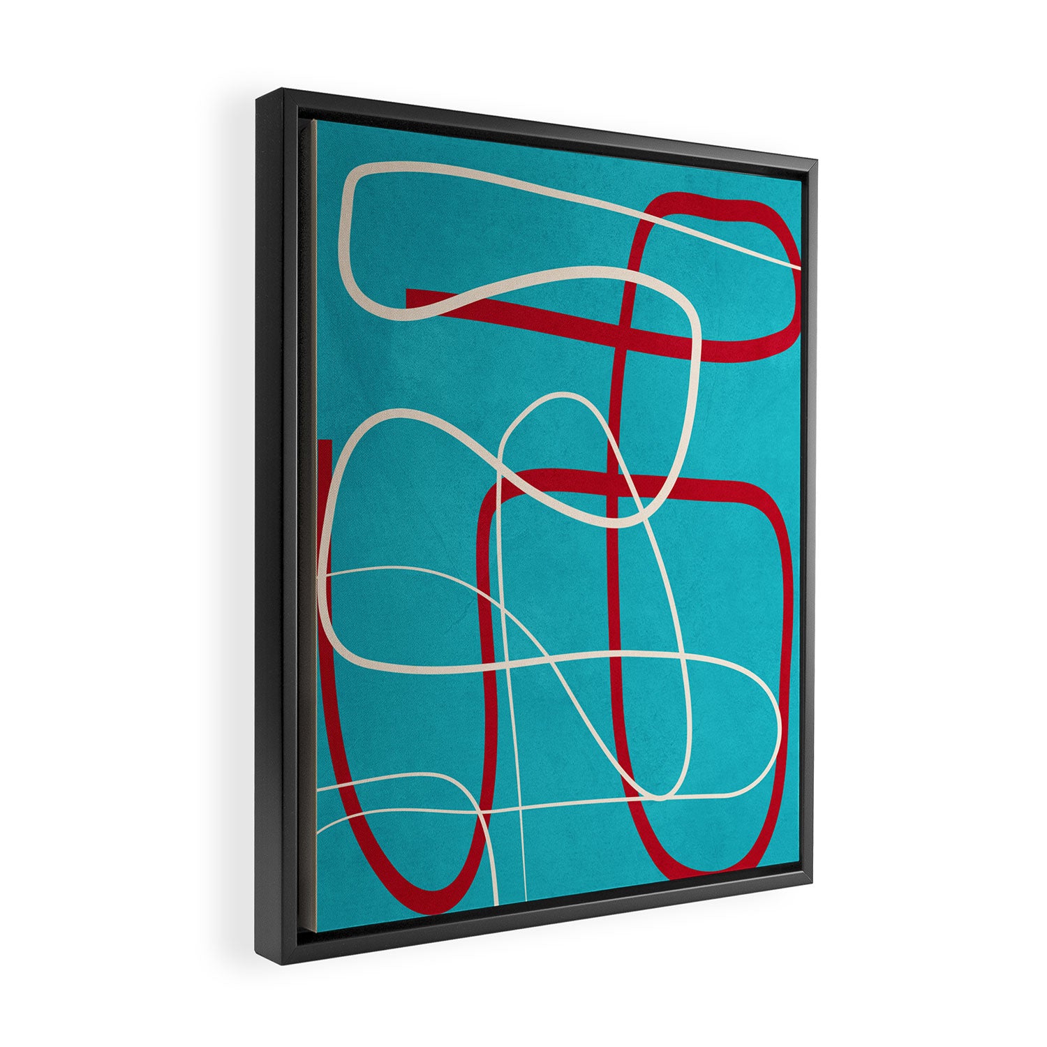 Minimalist Line Art 4 Framed Canvas Print Gallery Image 2