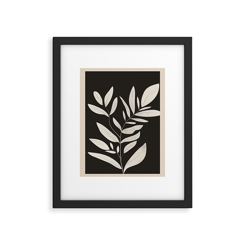 Minimalist plants and leaves Art 3 Framed Art Print Gallery Image 5