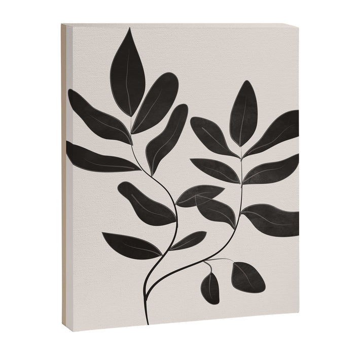 Minimalist plants and leaves Art 8 Canvas Print Gallery Image 1