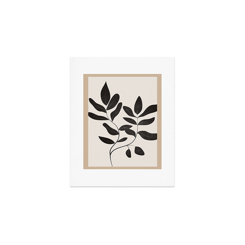 Minimalist plants and leaves Art 8 Art Print Gallery Image 1