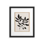 Minimalist plants and leaves Art 8 Framed Art Print Gallery Image 5