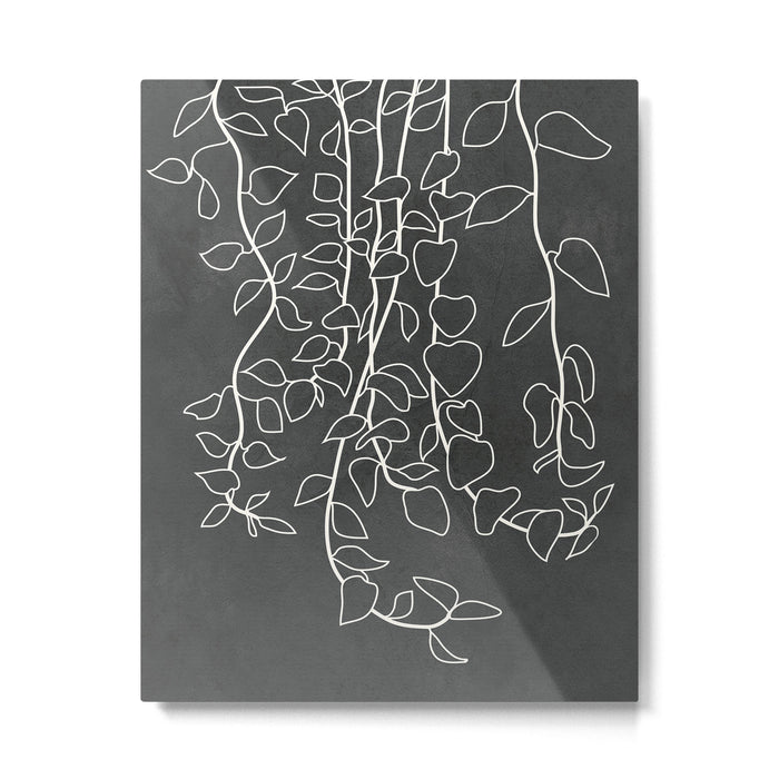 Minimalist Vines I Metal Print Gallery Image 1