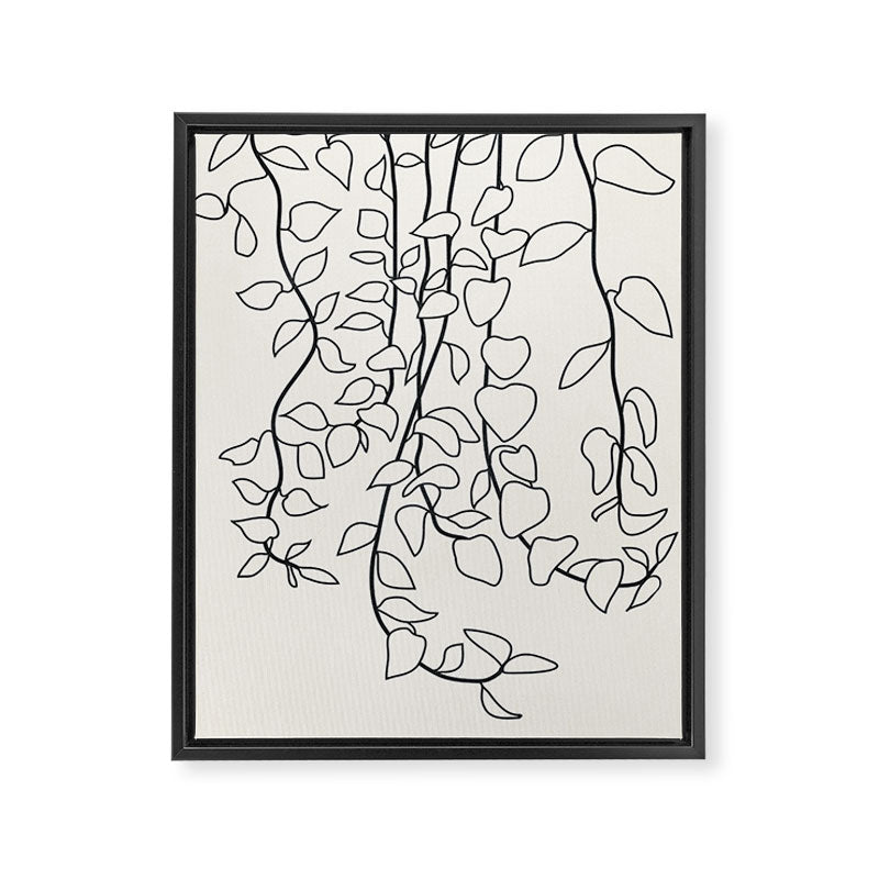 Minimalist Vines II Framed Canvas Print Gallery Image 6