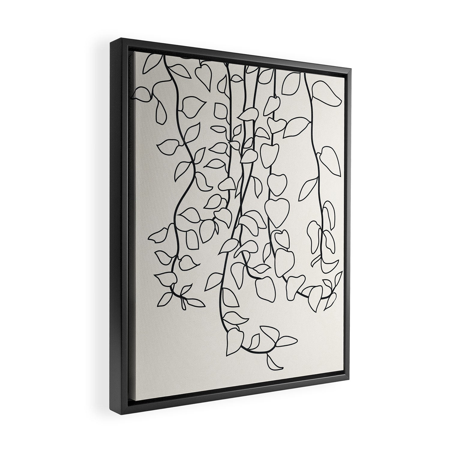 Minimalist Vines II Framed Canvas Print Gallery Image 2