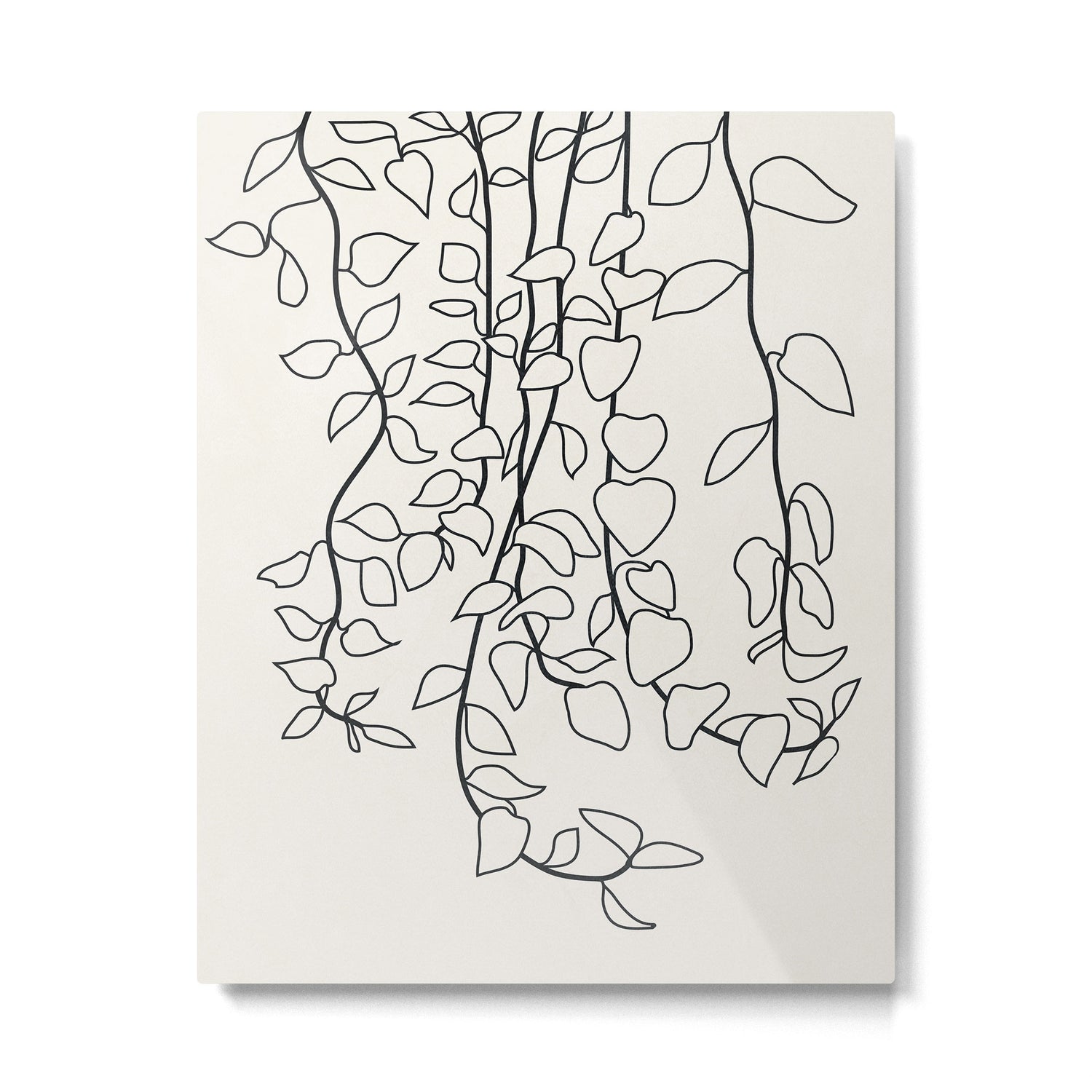 Minimalist Vines II Metal Print Gallery Image 4