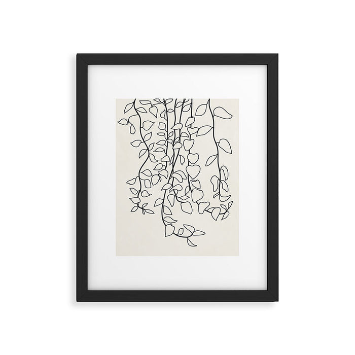 Minimalist Vines II Framed Art Print Gallery Image 1