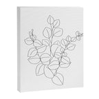 Minimalistic Eucalyptus  Line Art Canvas Print Gallery Image 6