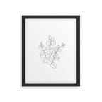 Minimalistic Eucalyptus  Line Art Framed Art Print Gallery Image 5