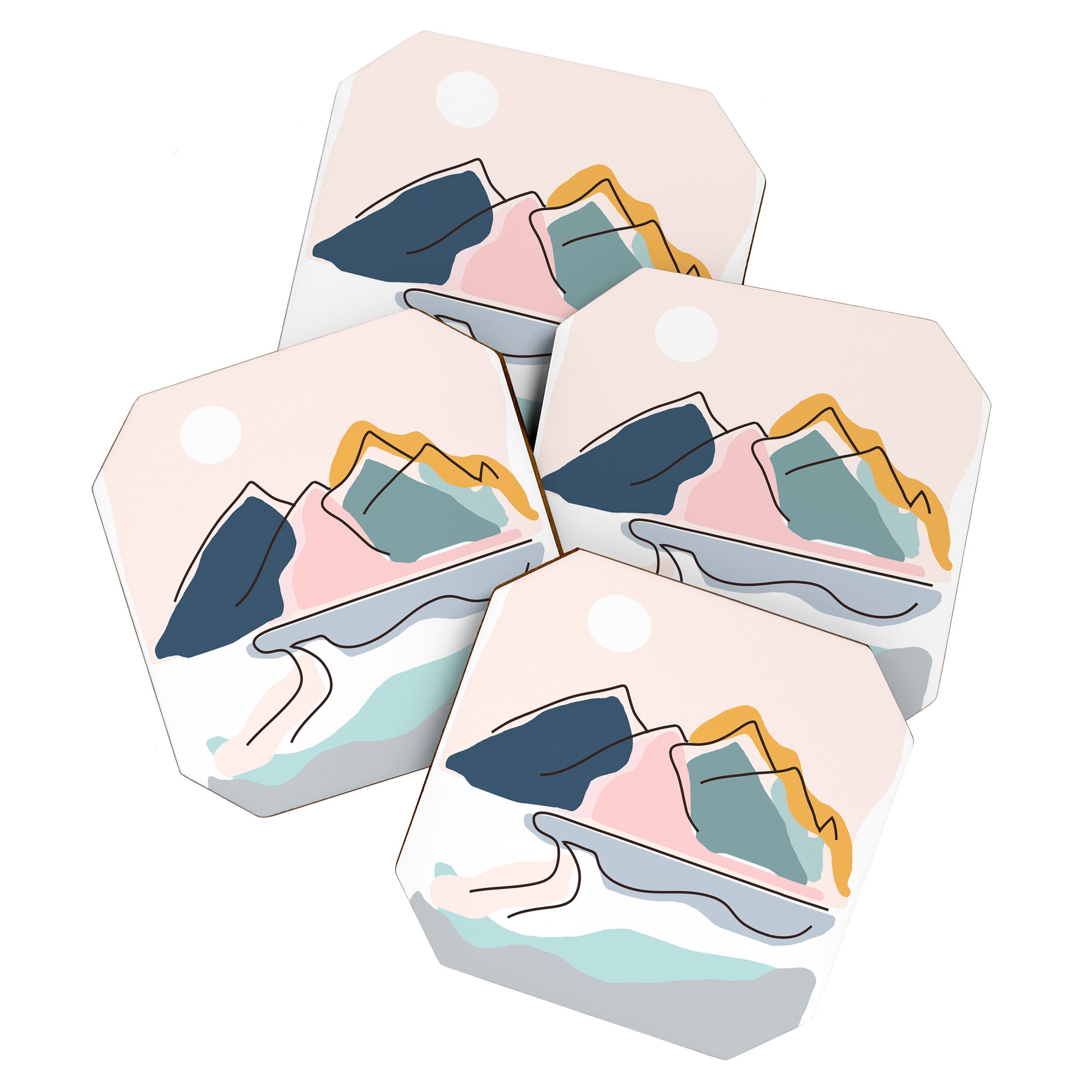 Minimalistic Landscape Coaster Gallery Image 1