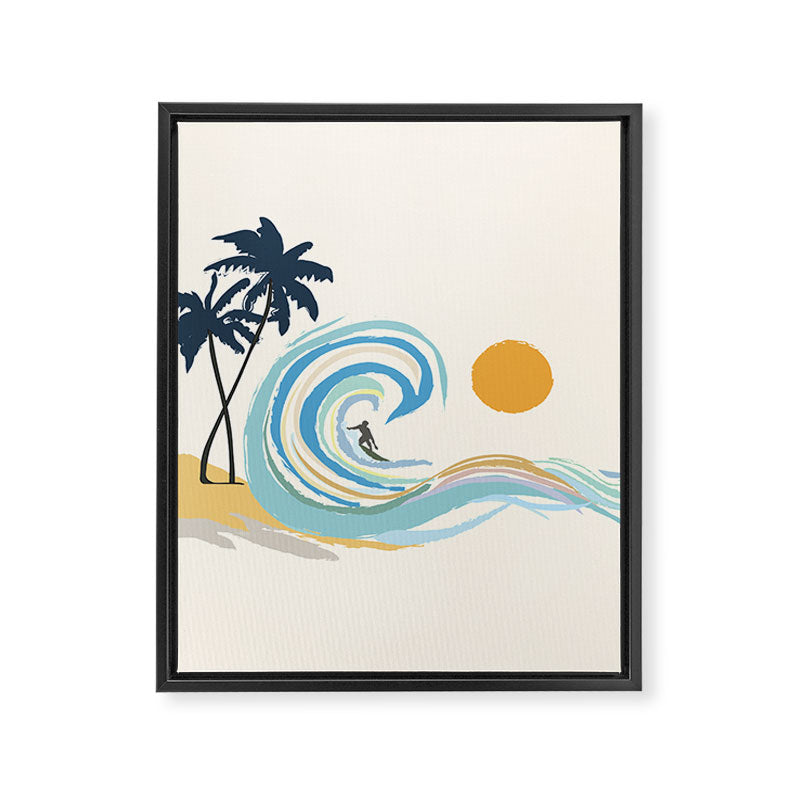 Minimalistic Summer II Framed Canvas Print Gallery Image 8
