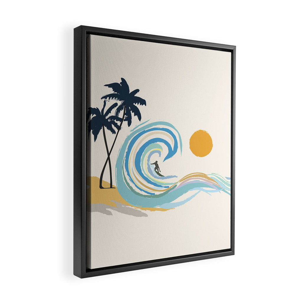 Minimalistic Summer II Framed Canvas Print Gallery Image 2