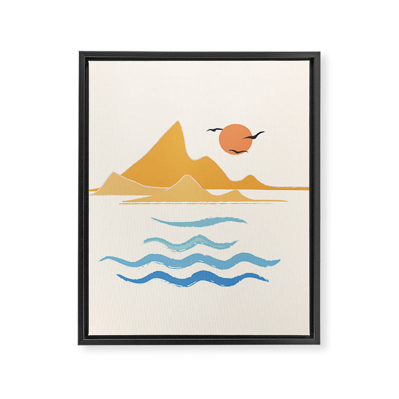 Minimalistic Summer III Framed Canvas Print Gallery Image 8